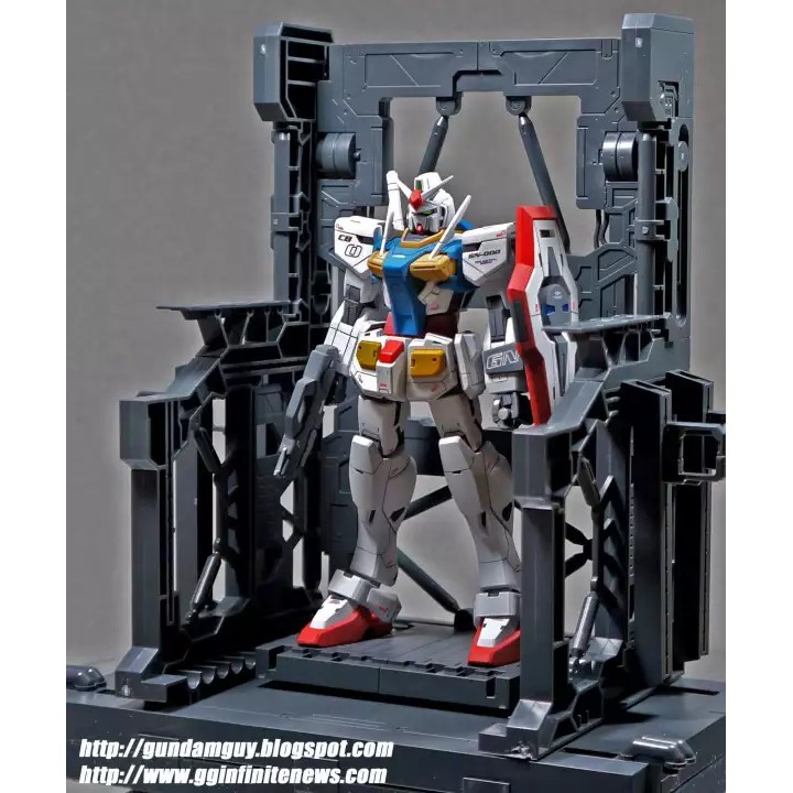 Gundam Bandai HG Hangar System Base 001 3 Màu Black White Gunmetal HGBF Mô Hình Đồ Chơi Lắp Ráp Anime Nhật Tỷ lệ 1/144