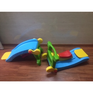 bập bênh+ cầu trượt 2 inch