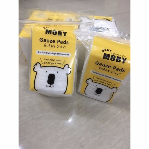 Gạc Rơ Lưỡi Moby, túi ( 50 Miếng) sản phẩm chất lượng cao được kiểm đinh an toàn cho bé