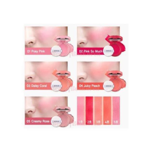 ✅✅ (HÀNG CHUẨN NỘI ĐỊA EU) á Hồng Dạng Kem Aritaum Sugarball Cushion Cheek Color