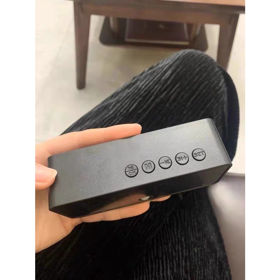 Đồng Hồ Để Bàn Đa Chức Năng, Cảm Biến Thông Minh Tự Động Bật Tắt Màn Hình, Mặt Gương Led