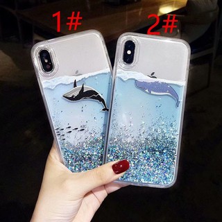 Ốp điện thoại kim tuyến nước in hình cá cho OPPO A5 A9 2020 A5S A7 F11 pro  F1S A3S A83 F5 Youth F7 F9