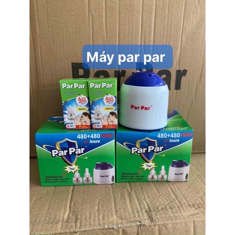 Máy đuổi muỗi xông tinh dầu parpar kèm 1 tinh dầu (Thảo Nguyên)