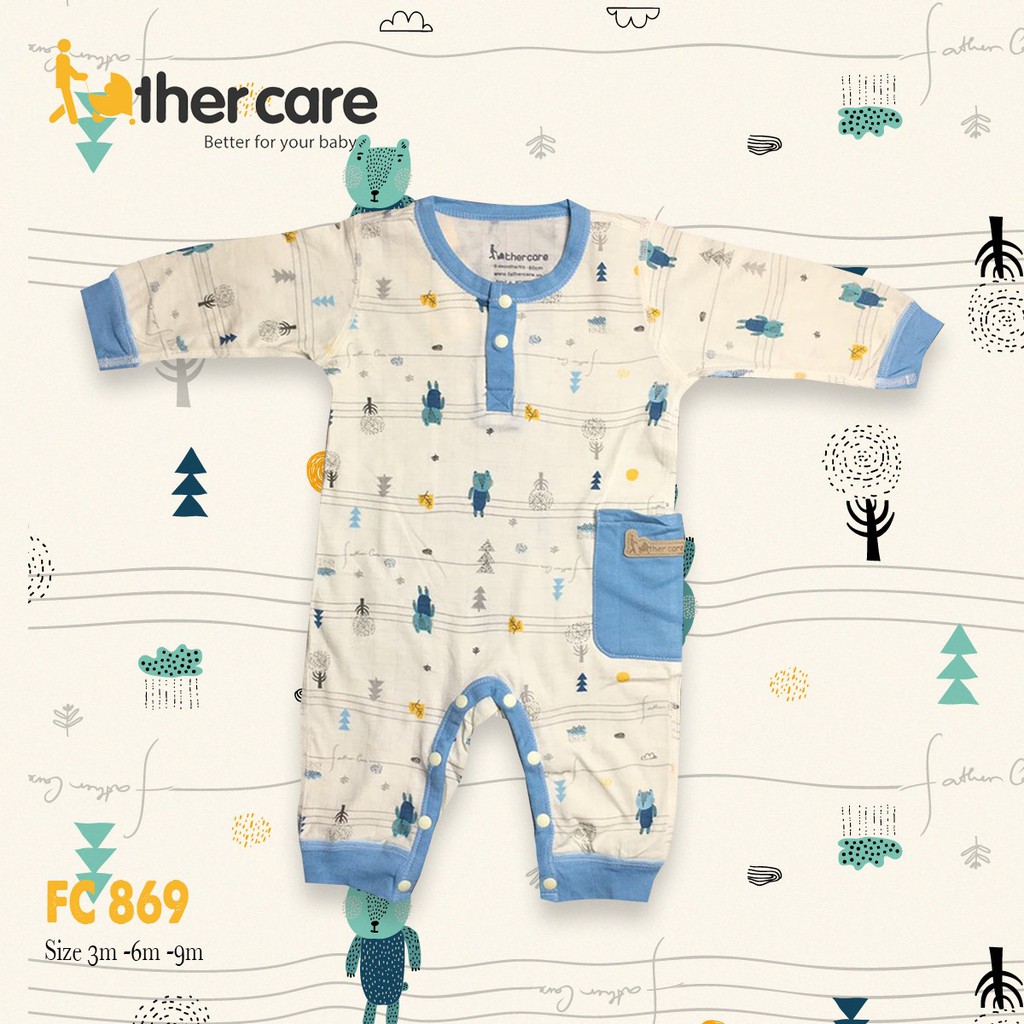 Bộ Body FatherCare Nẹp trụ Dài Tay- Báo  FC869