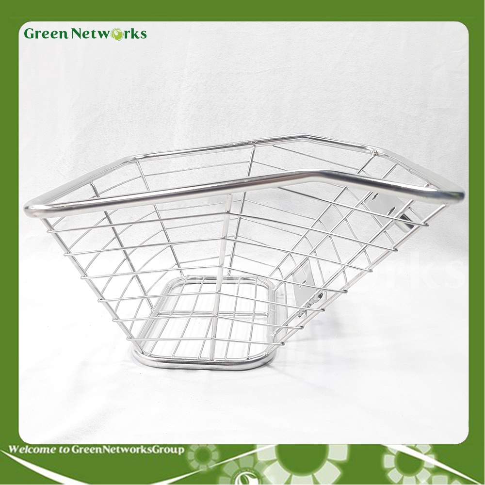 Rổ trước Inox gắn xe Wave GreenNetworks