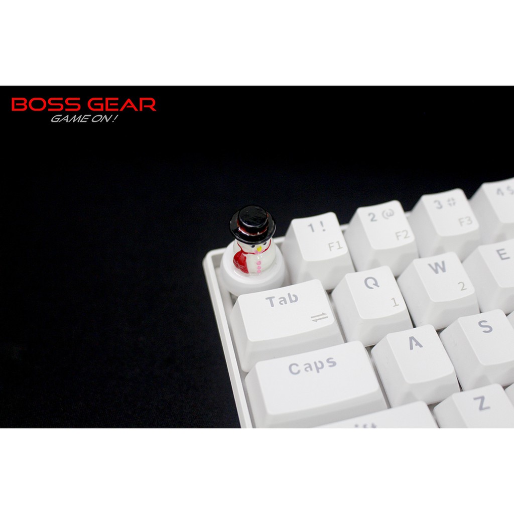 Keycap lẻ hình người tuyết bé nhỏ Snowman siêu dễ thương( Keycap Artisan )