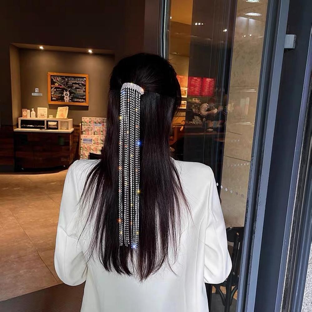 Future Phụ Kiện Tóc Dạng Chuỗi Dài Tua Rua|Đầm Thời Trang Xinh Xắn Dành Cho Bé Gái