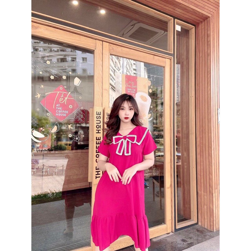 [Ảnh thật]Váy bầu cao cấp 2021đầm bầu chất lụa Hàn nhập khẩu cao cấpthoáng mát vô cùng❤️thiết kế chanh xả, Free size