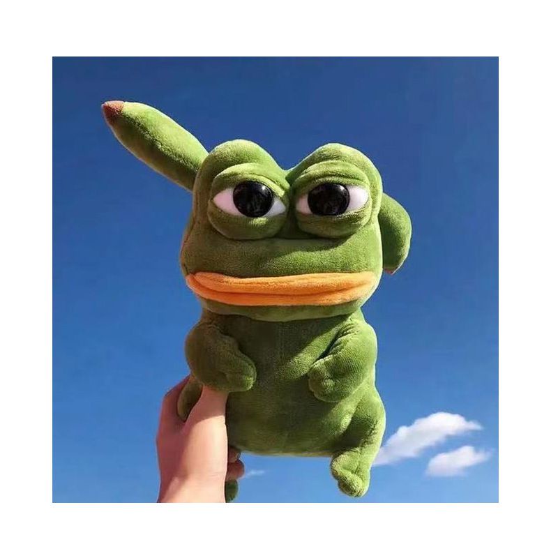 Thú Nhồi Bông Hình Ếch Pokemon Pikachu Pepe Trang Trí Phòng Trẻ Em
