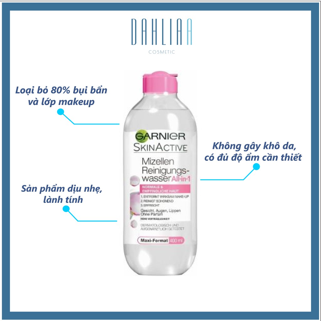 Nước tẩy trang GARNIER 400ml [Kèm Ảnh thật + Video] | BigBuy360 - bigbuy360.vn