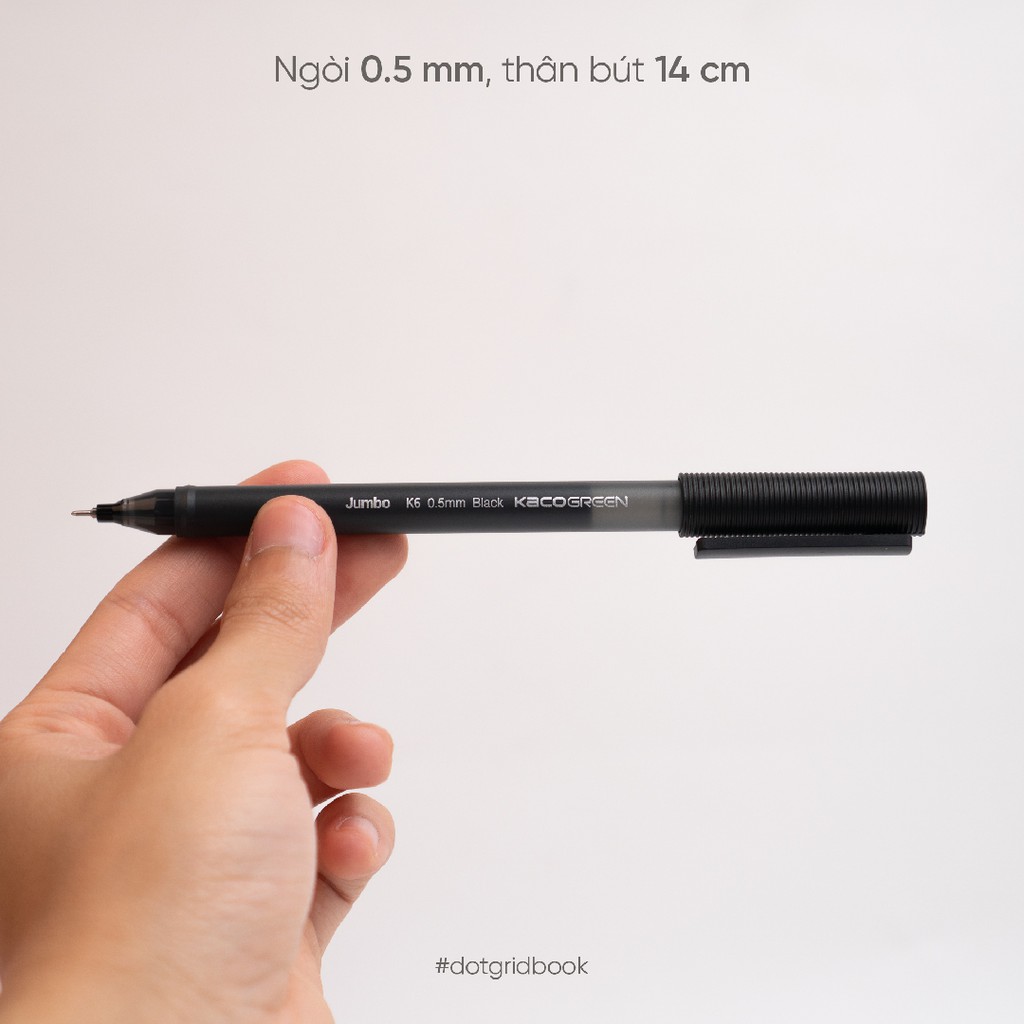 Bộ 3 bút gel Kaco Jumbo ngòi 0.5mm