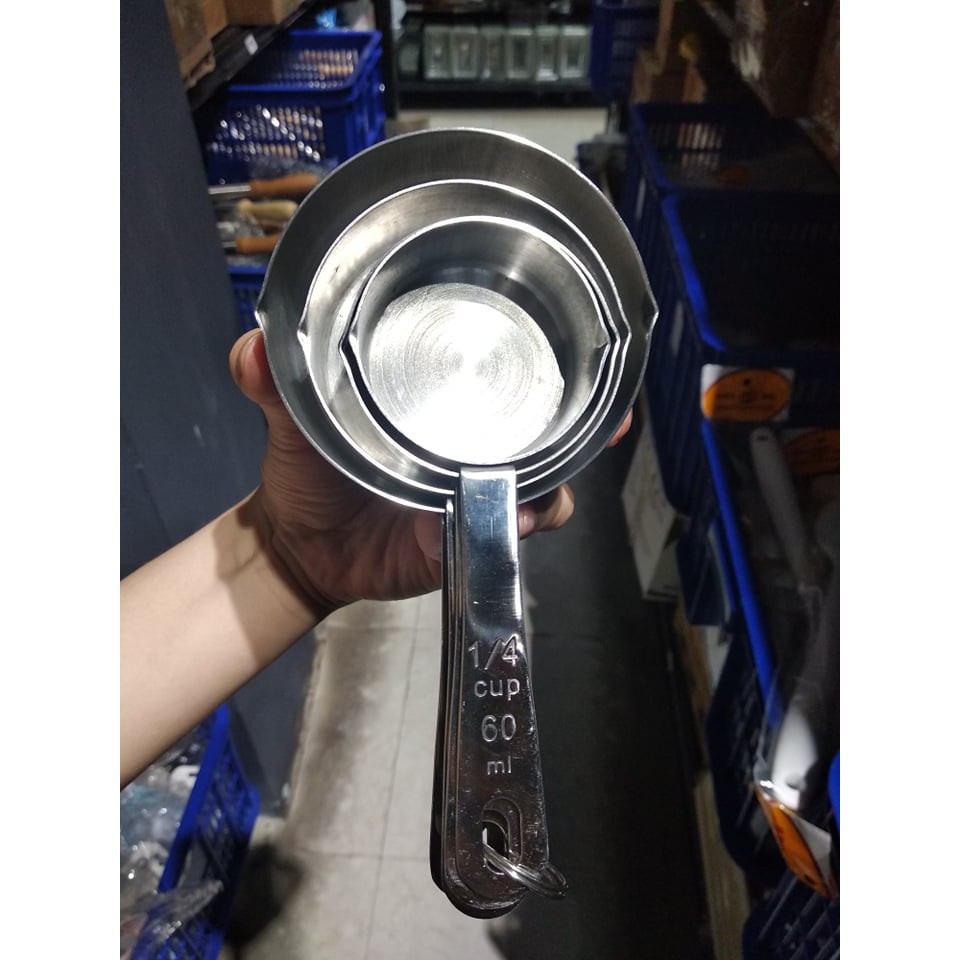 Bộ 4 cup đong Inox cao câp