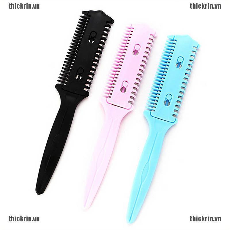 <Hot~new>hairdressing tool barber scissor hair cut styling razor magic blade comb