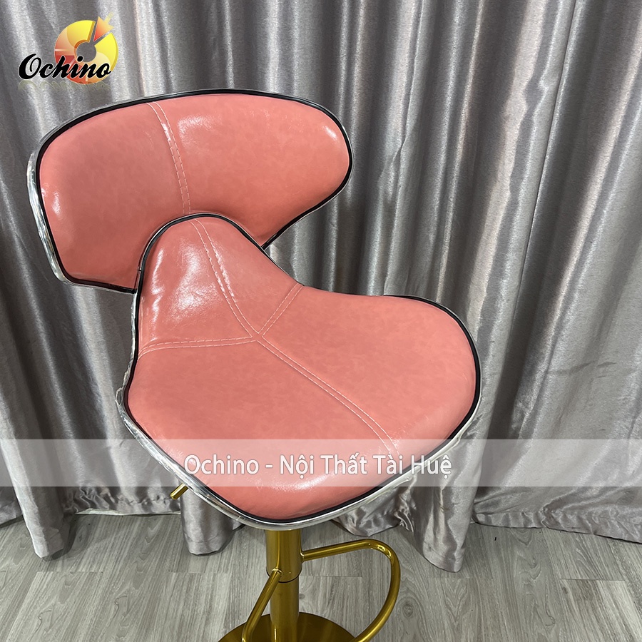 Ghế Chụp Hình, Ghế Makeup Chân Vàng K1 Sơn Tĩnh Điện Nhập Khẩu Mẫu DA CÁ ( Ảnh Thật Shop Chụp)