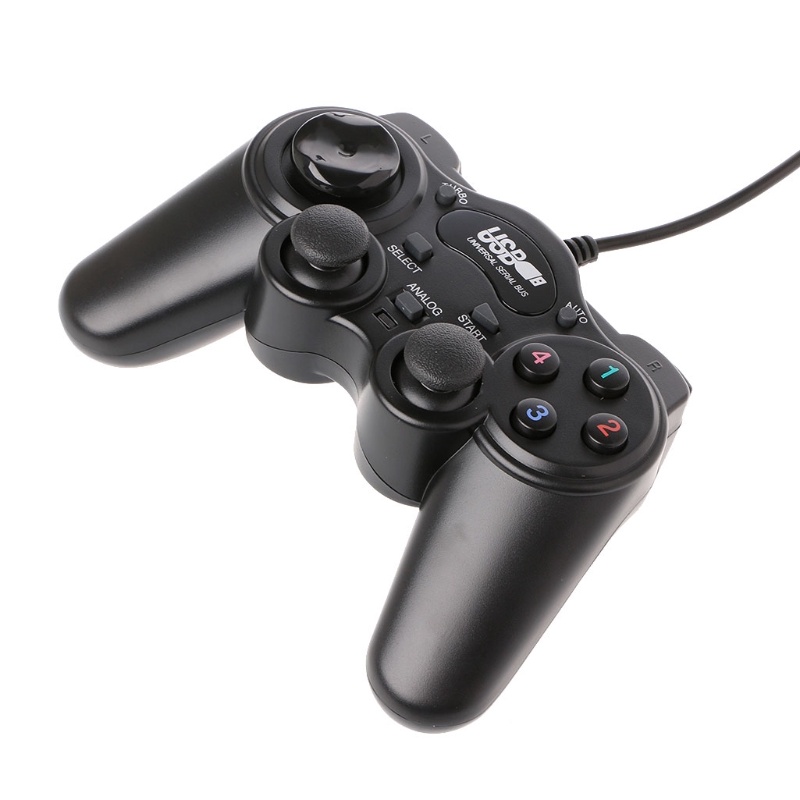 Tay Cầm Chơi Game Có Dây USB 2.0 Cho Windows XP Vista Laptop Plug and for Play 1.8M