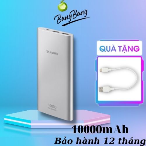 Sạc Dự Phòng Samsung EB-P110 Dung Lượng 10.000mAh 2 Cổng USB + 1 Type-C - Chính Hãng BH 12 Tháng, Sạc Dự Phòng PD