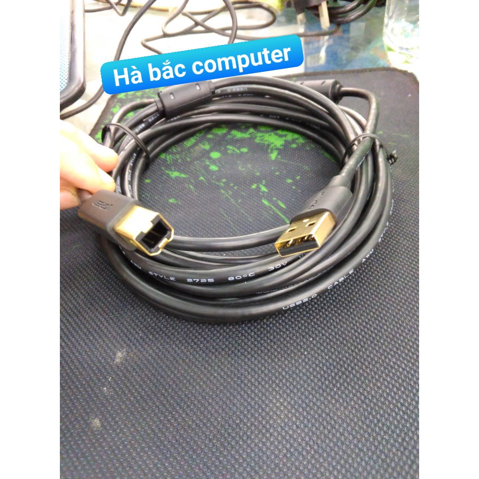 CÁP MÁY IN DÀI 5M UGREEN 10352 - DÂY USB MÁY IN - CHÍNH HÃNG UGREEN