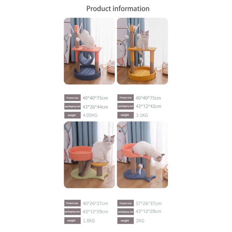 Cat tree trụ cào móng mèo mẫu mới nhất 2021, cattree cho thú cưng cao cấp xịn sò ♥️♥️♥️