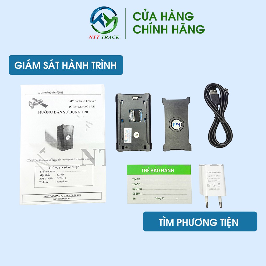 Định vị xe máy ô tô định vị không dây NTT Track | BigBuy360 - bigbuy360.vn