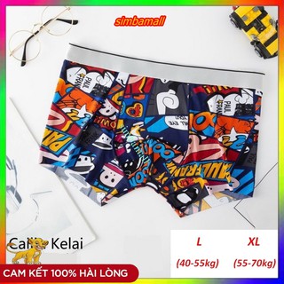 sịp đùi nam hoạt hình - sịp nam hoạt hình thun lạnh cao cấp, sịp nam họa tiết