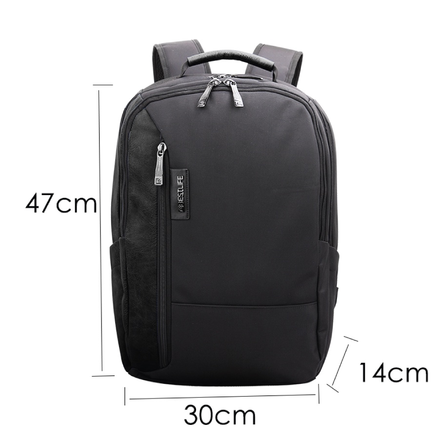 Balo Laptop Du lịch BESTLIFE Travelling, Màu đen,15.6 inch, Kích thước 47 x 30 x 14 cm, Mã BB-3334BK. Chính hãng