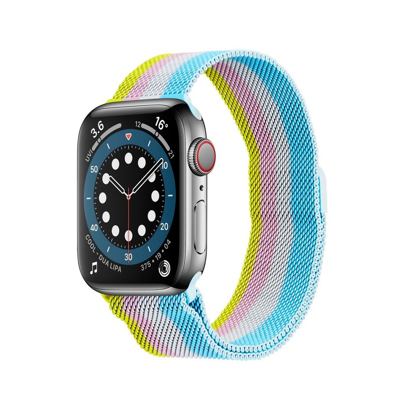 Dây Đeo Inox Milan Loop Cho Đồng Hồ Thông Minh Apple Watch 38 42 44 40 mm Series Se 6 5 4 3 2 1