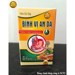 Viên Dạ Dày Bình Vị An Dạ ( 60 viên ) ( Hàng chính hãng công ty NCT3 ). .
