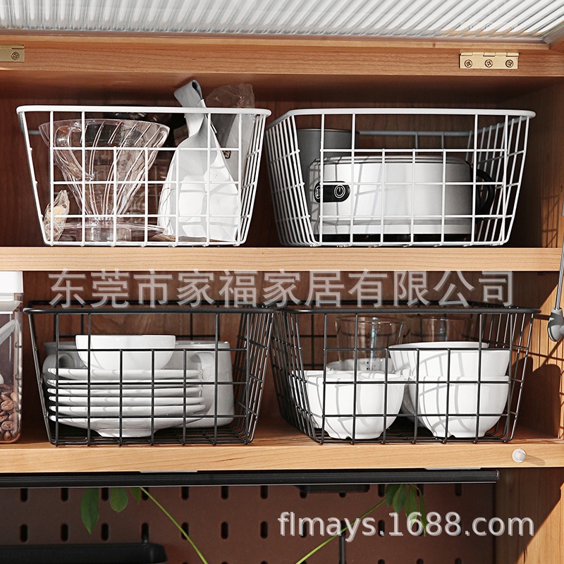 Giỏ Đựng Đồ Bằng Sắt Thiết Kế Nghệ Thuật Độc Đáo Tiện Dụng Cho Gia Đình/ Phòng Tắm