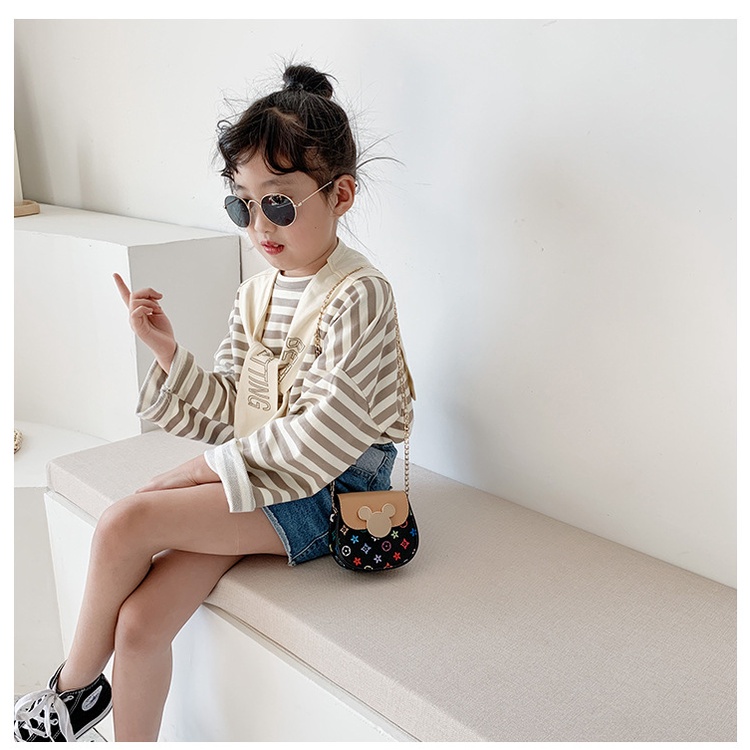Túi Đeo Chéo Mini Họa Tiết Hoạt Hình Dễ Thương Cho Bé Gái