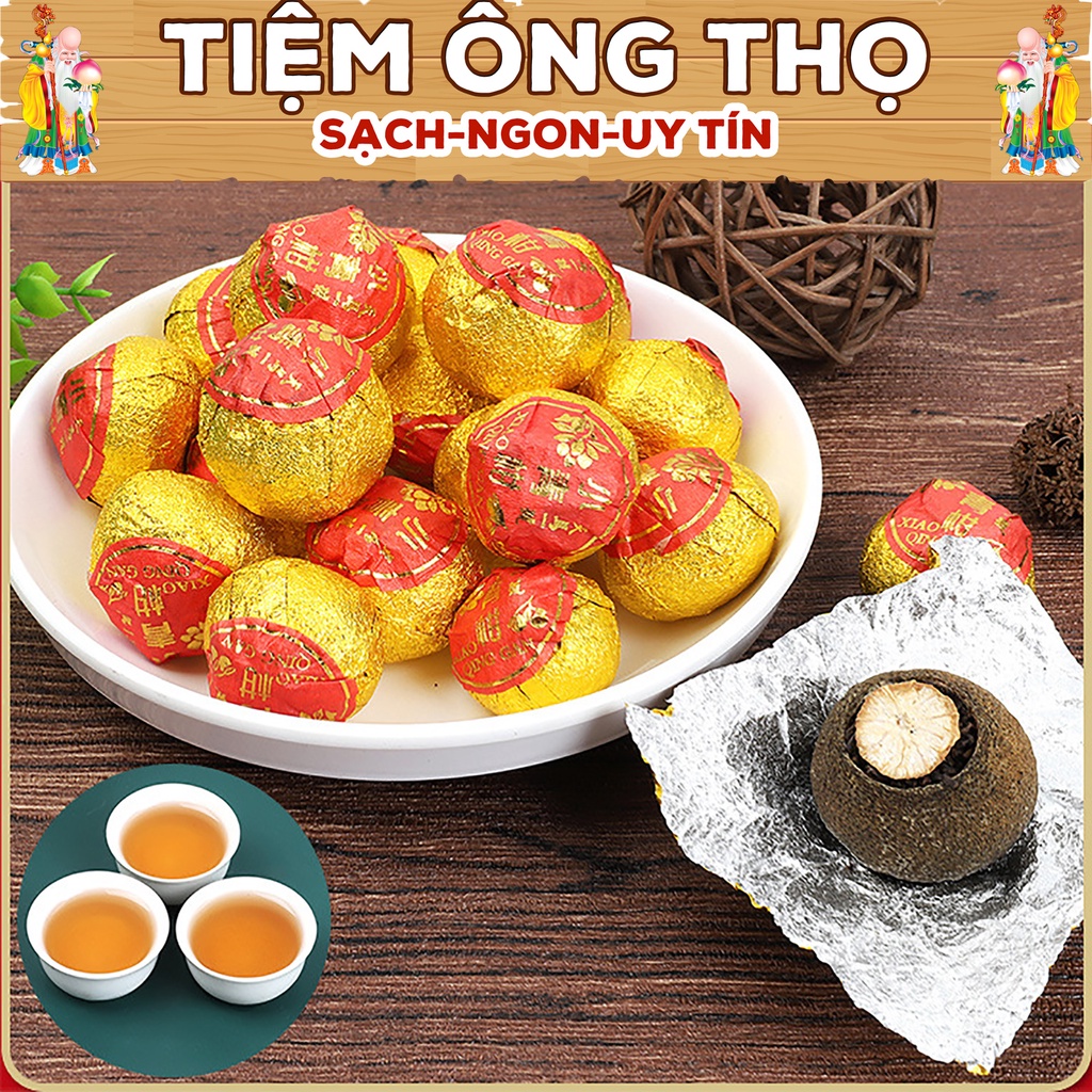 Trà Phổ Nhĩ Quýt Vân Nam - Ủ 8 năm từ 2013 - Phổ Nhĩ Chín và Quýt Thiên Tân - Phổ Nhĩ Vân Nam Tiệm Ông Thọ
