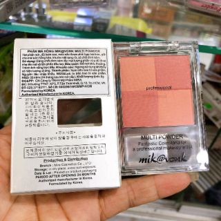 Phấn Má Hồng 4 Ô Mịn Màng Trắng Sáng Mik@Vonk Multi Powder