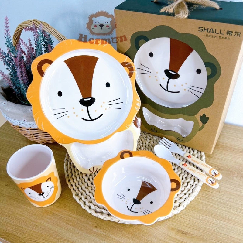 Set ăn dặm 5 chi tiết Hermon cho bé