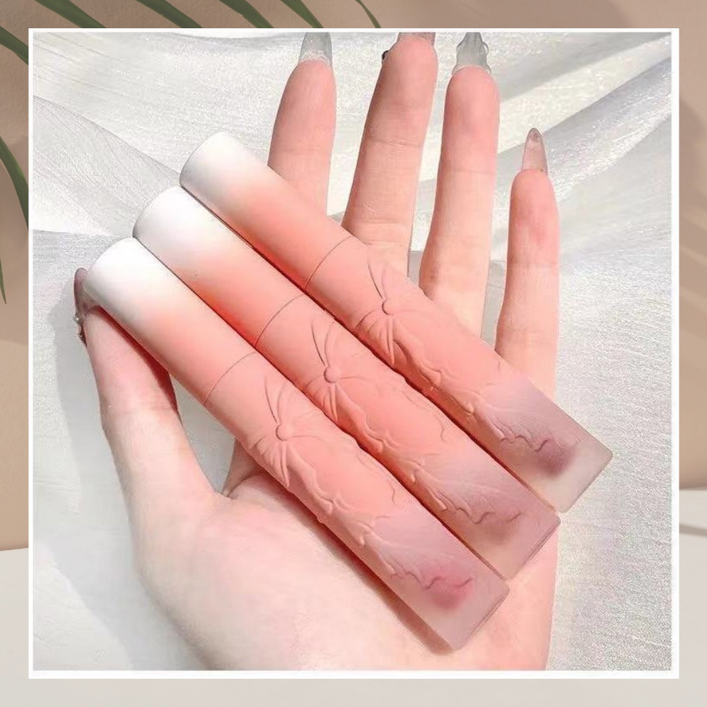 Son Nội Địa Trung Chính Hãng Son Nước Lì Giá Rẻ Dưỡng Ẩm Lâu Trôi Nơ Bướm Flamenco 2,8g