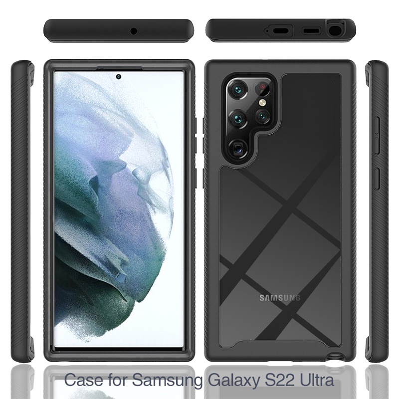 Ốp Điện Thoại 2 Trong 1 Chống Sốc Bảo Vệ 360 Độ Cho Samsung Galaxy S22 Ultra S22 Plus S21 Plus S21 Ultra S21 FE S20 FE