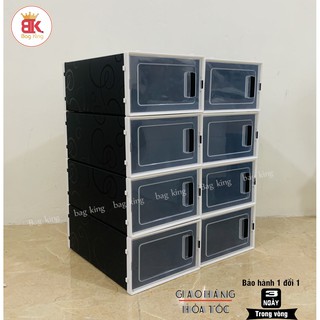 [Video + Ảnh Thật] Hộp Đựng Giày Nhựa Cứng Trong Suốt Cao Cấp, Kệ Tủ Đựng Giày Lắp Ráp Thông Minh