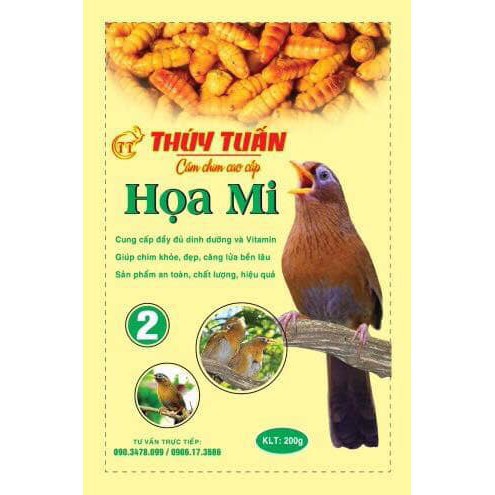 Cám chim họa mi Thúy Tuấn số 2 cao cấp chất lượng hiệu quả 200gram