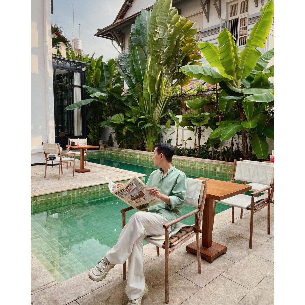 ÁO SƠ MI TAY DÀI LINEN CỔ TRỤ - LINEN SHIRT NHIỀU MÀU