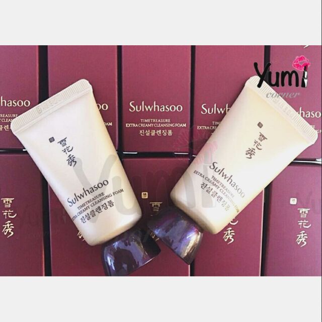 Sữa rửa mặt chống lão hóa Sulwhasoo Timetreasure Extra Creamy Cleansing Foam 15ml