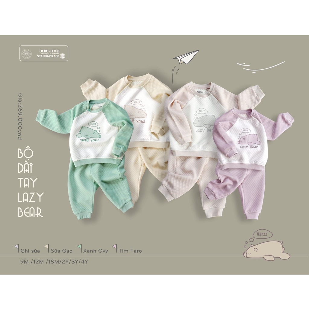 Bộ nỉ chần bông dành cho bé
