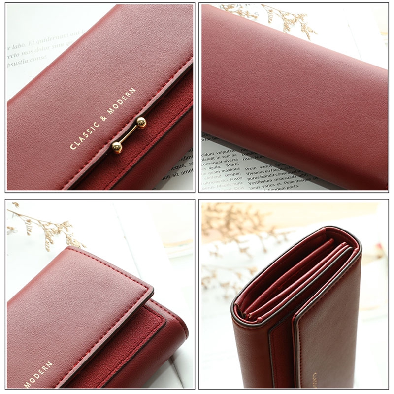 Ví da dài thời trang dễ thương dành cho bạn nữ