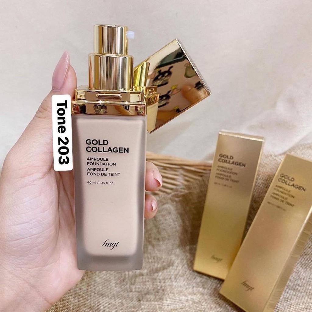 Kem nền bb Collagen và Vàng The Face Shop Gold Collagen Ampoule Foundation 40ml..