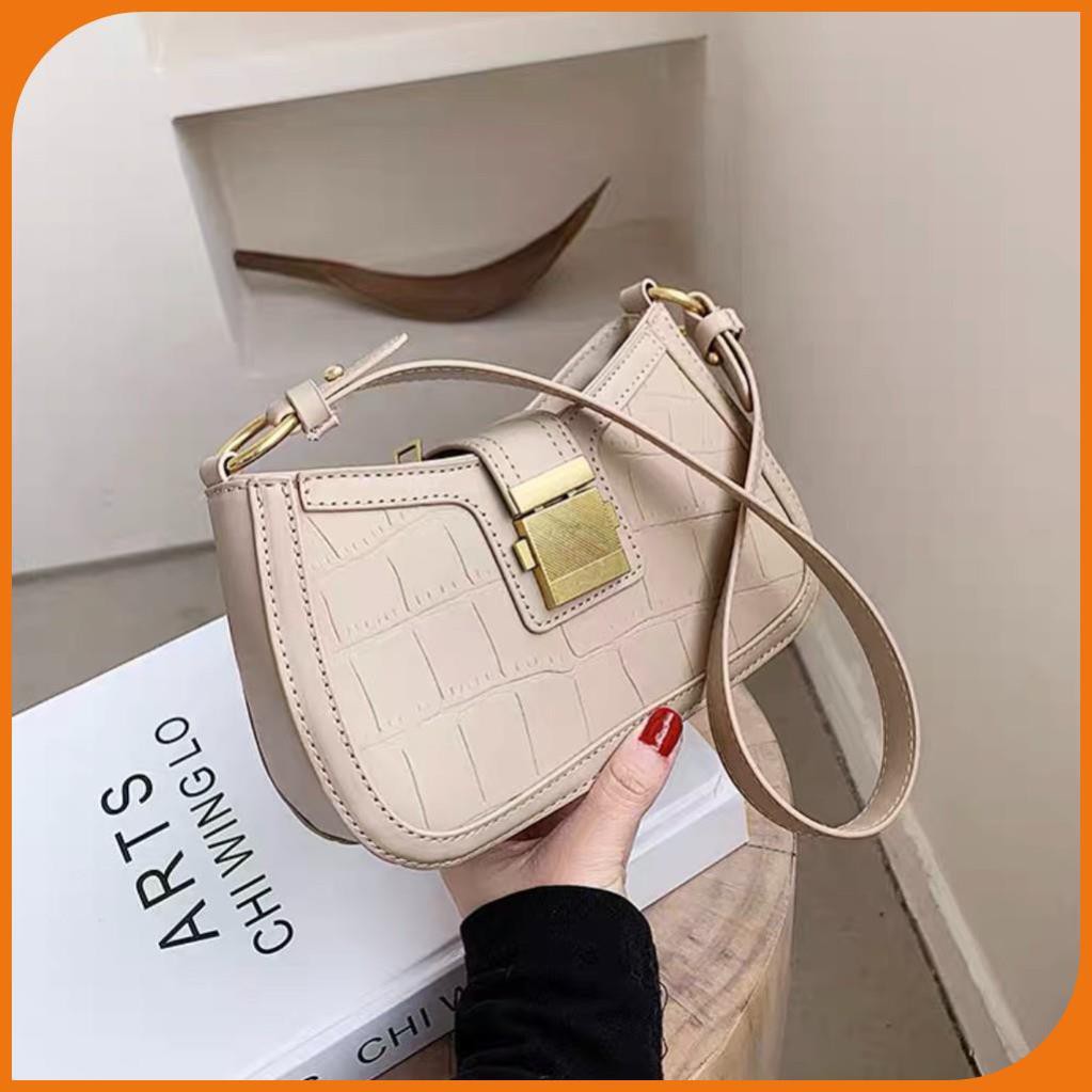 Túi kẹp nách nữ, túi xách nữ đeo vai da sần dáng tròn hàn quốc - LAHEE 104.45 | BigBuy360 - bigbuy360.vn