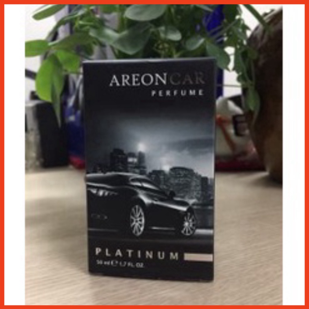 Nước hoa ô tô mùi Platinum Areon Car Perfume 50ml_Hàng nhập khẩu chính hãng