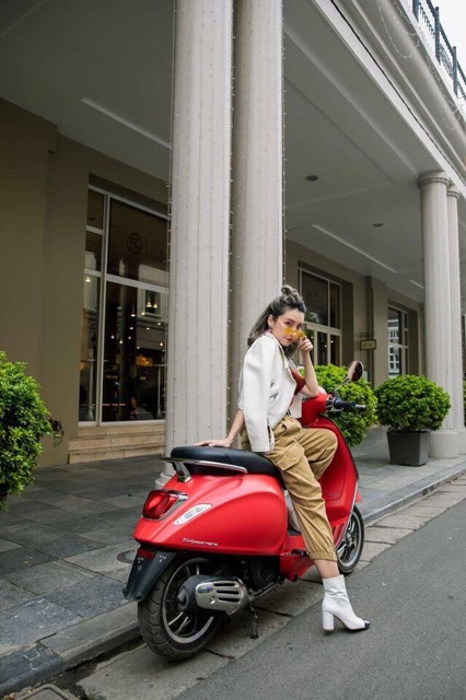 Xe máy Vespa Primavera S ABS 125cc Đỏ sần iGet - Mới 100%