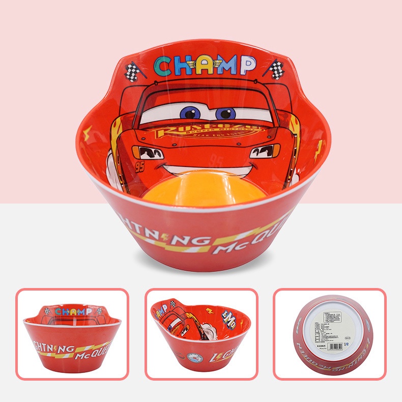 Chén bát ăn cho bé cao cấp hoạt hình 3D Disney, nhựa melamine an toàn sức khỏe