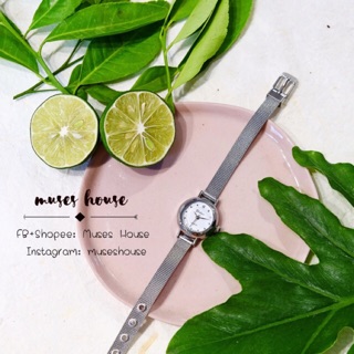 Đồng hồ nữ Yuhao dây kim loại