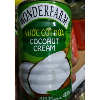 Nước Cốt Dừa Wonderfarm 400ml