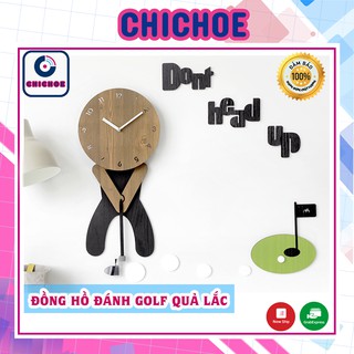 Đồng hồ đánh golf quả lắc💖HÀN QUỐC 💖đồng hồ treo tường, trang trí nhà cửa Decor mọi không gian nhà bạn