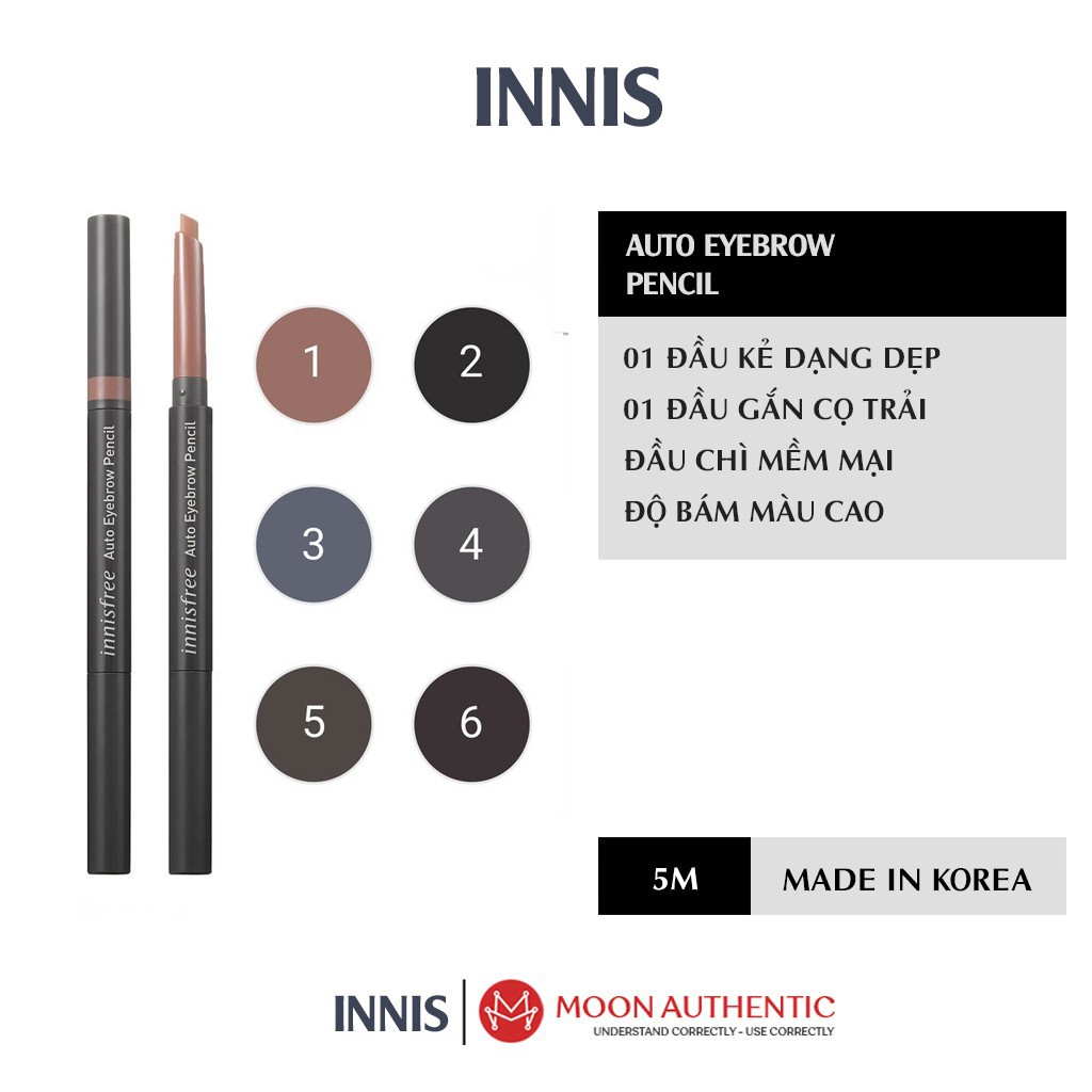 Chì Kẻ Mày Innis Auto Eyebrow Pencil Mẫu Mới Hàn Quốc