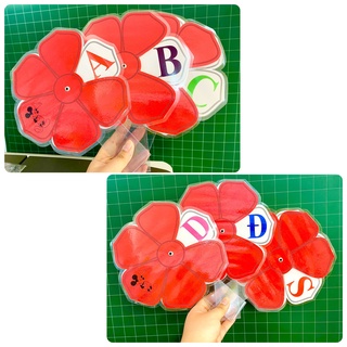 HOA XOAY TRẮC NGHIỆM 6 CÁNH màu ngẫu nhiên (Đồ Dùng Dạy Học Miki)